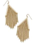 Thalia Sodi Gold-tone Chain Fringe Chandelier Earrings, Only At Macy's