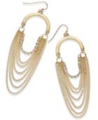 Thalia Sodi Gold-tone Crystal Multi-chain Drop Earrings, Only At Macy's