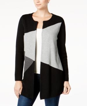 Charter Club Colorblocked Cardigan, Created For Macy's