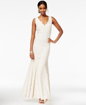 Jump Juniors' Bow-back Lace Gown