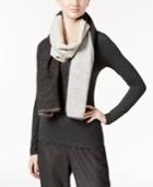 Eileen Fisher Cotton-blend Colorblocked Scarf