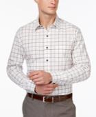 Tasso Elba Optic Windowpane Plaid Shirt, Only At Macy's