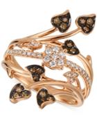 Le Vian Chocolatier Diamond Statement Ring (3/8 Ct. T.w.) In 14k Rose Gold