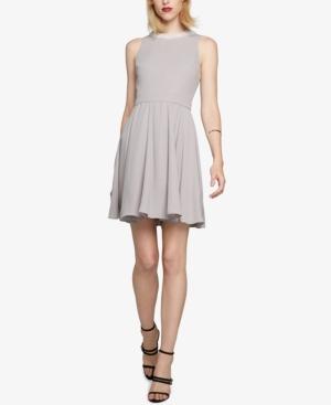 Fame And Partners Imitation Pearl-beaded Open Back Dress