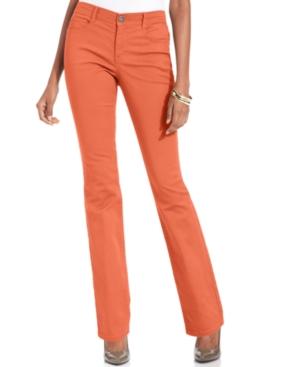 Style & Co. Slim-leg Tummy-control Jeans, Colored Wash