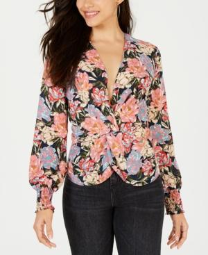 Leyden Plunging Twist-front Top