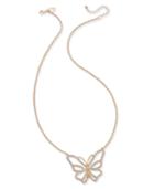 Thalia Sodi Rose Gold-tone Pave Butterfly Pendant Necklace, Only At Macy's