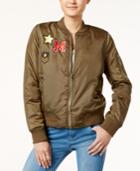 Say What? Juniors' Patched Bomber Jacket