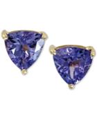 Violette By Effy Tanzanite Stud Earrings In 14k Gold (1 Ct. T.w.), Created For Macy's