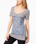 Lucky Brand Cotton Mandala Graphic T-shirt
