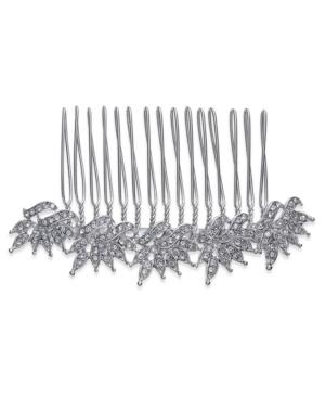 Inc International Concepts Silver-tone Crystal Cluster Hair Comb, Created For Macy's