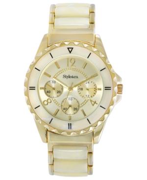 Style & Co Watch, Women's Gold-tone Plastic Bracelet 48mm Sy028gbn