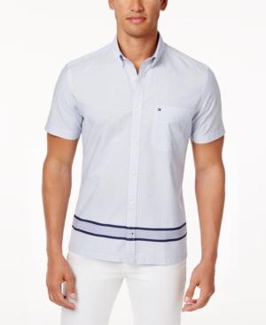 Tommy Hilfiger Men's Classic Fit Border Stripe Shirt