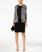 Jessica Howard Necklace Dress And Printed Jacket
