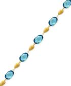 Ocean Bleu By Effy Blue Topaz Link Bracelet (29 Ct. T.w.) In 14k Gold