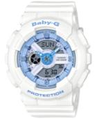 Baby-g Women's Analog-digital White Resin Strap Watch 43mm