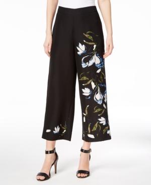 Vince Camuto Floral-print Wide-leg Pants