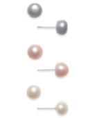 Cultured Freshwater Pearl (8mm) 3-pc. Set Stud Earrings In Sterling Silver