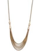 Anne Klein Gold-tone Multi-strand Collar Necklace