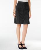 Style & Co. Button-front Corduroy Skirt, Only At Macy's