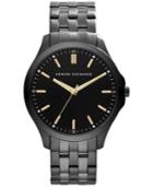 Ax Armani Exchange Men's Black Ion-plated Stainless Steel Bracelet Watch 45mm Ax2144