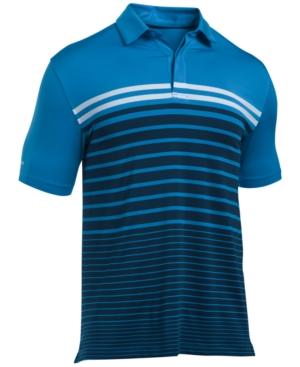 Under Armour Men's Coldblack Striped Polo