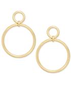 Inc International Concepts Gold-tone Drop Hoop Earrings, Created For Macy's