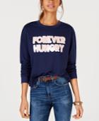 Rebellious One Juniors' Forever Hungry Graphic-print T-shirt