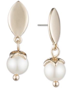 Ivanka Trump Gold-tone Imitation Pearl Drop Earrings