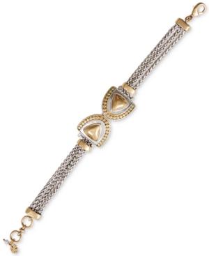 Lucky Brand Two-tone Pave Link Bracelet