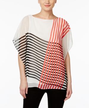 Calvin Klein Striped Kimono Top