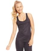 Material Girl Active Juniors' Striped Ladder-back Tank Top, Only At Macy's