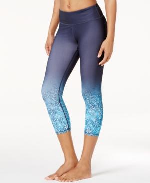 Gaiam Tyra Om Printed Capri Yoga Leggings