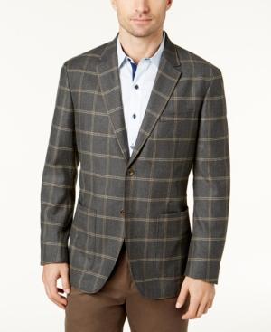 Tasso Elba Men's Windowpane Blazer, Created For Macy's