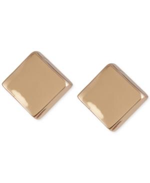 French Connection Gold-tone Square Stud Earrings