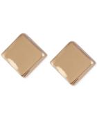 French Connection Gold-tone Square Stud Earrings