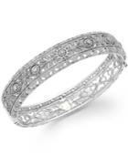 Bouquet By Effy Diamond Vintage Bangle In 14k White Gold (1-1/8 Ct. T.w.)