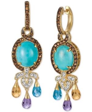 Le Vian Multi-gemstone Drop Earrings (11 Ct. T.w.) In 14k Gold