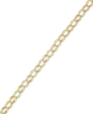 10k Gold Bracelet, Oval Link Bracelet