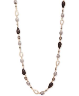 Anne Klein Gold-tone Multi-stone 42 Statement Necklace