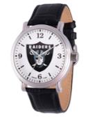 Gametime Nfl Oakland Raiders Men's Shiny Silver Vintage Alloy Watch