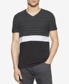 Calvin Klein Men's Slim-fit Colorblocked Space-dyed T-shirt