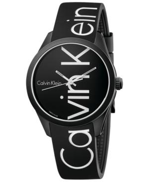 Calvin Klein Men's Color Black Silicone Strap Watch 40mm K5e51tbz