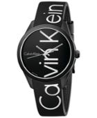 Calvin Klein Men's Color Black Silicone Strap Watch 40mm K5e51tbz
