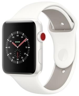 Apple Watch Edition (gps + Cellular), 42mm White Ceramic Case With Soft White/pebble Sport Band