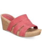 Style & Co Juliaa Slip-on Wedge Sandals, Created For Macy's Women's Shoes