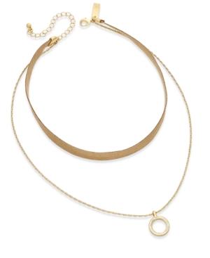 Inc International Concepts Gold-tone Layered Choker Necklace, Created For Macy's