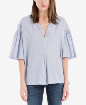 Max Studio London Ruffle-sleeve Popover Top