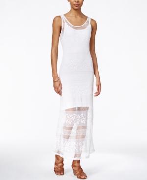 Bar Iii Sleeveless Lace Maxi Dress, Only At Macy's