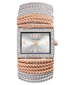 Charter Club Women's Two-tone Bracelet Watch 34mm 17189, Only At Macy's